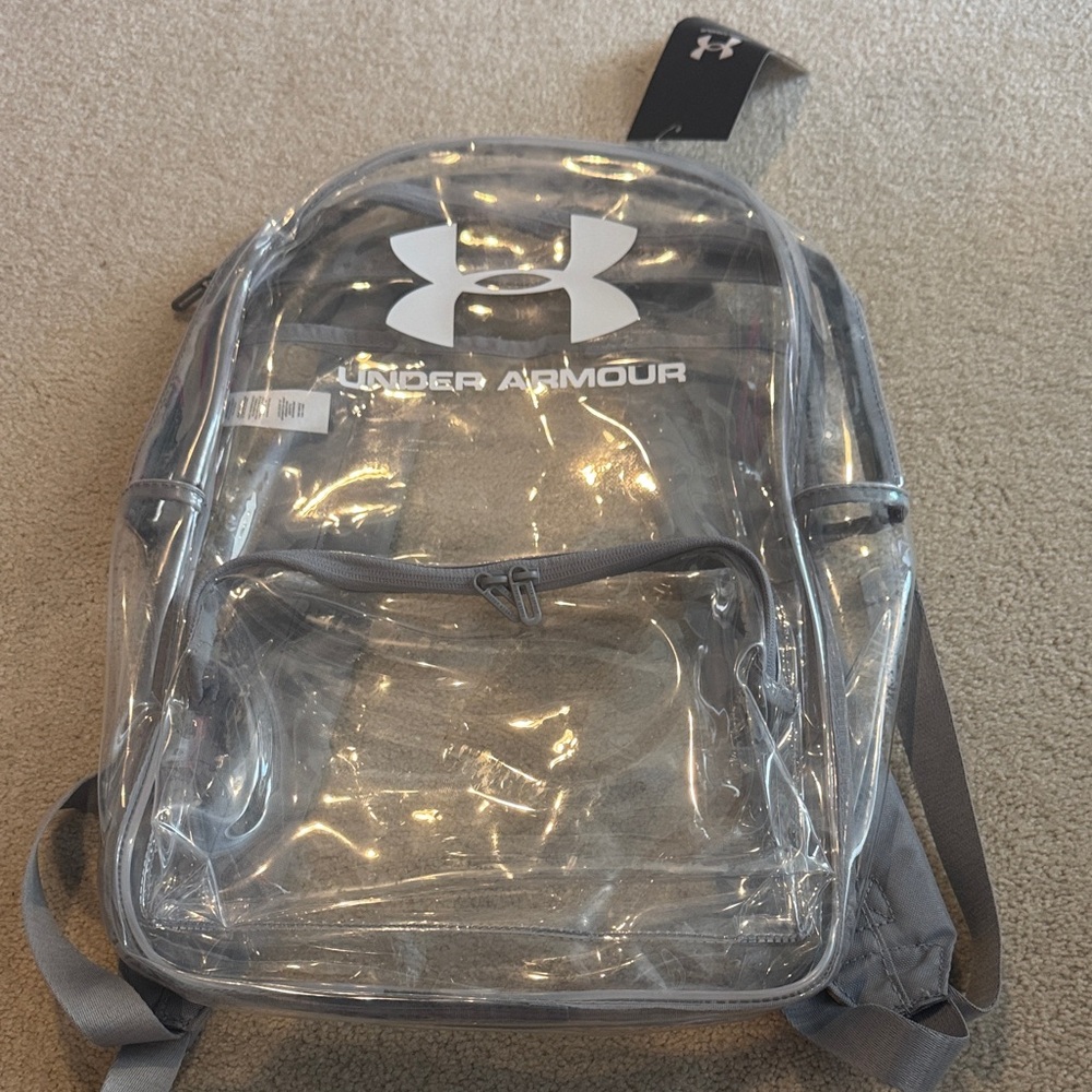 Under Armour Clear PVC Backpack in Gray